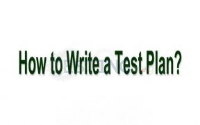 Write test Plan